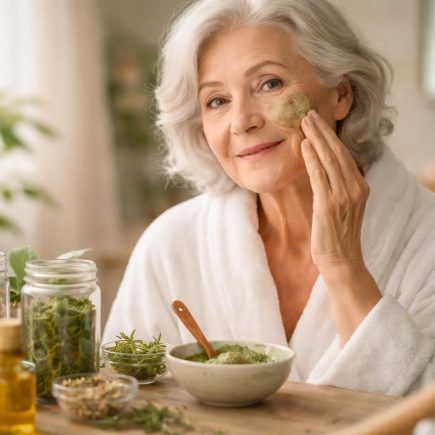 femme-agee-melange-naturel-salle-bain