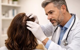 medecin-examen-cuir-chevelu-cabinet