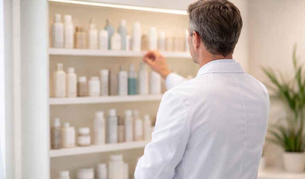 dermatologue-etagere-produits-soin