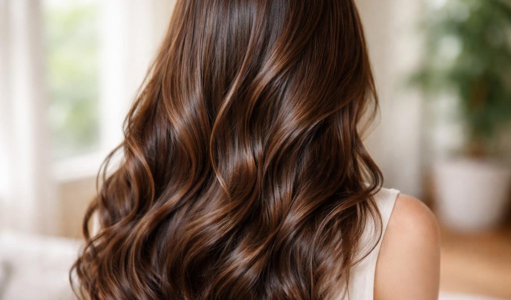 cheveux-brillants-sains-arriere-plan-flou