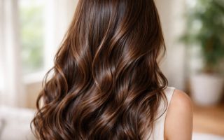 cheveux-brillants-sains-arriere-plan-flou