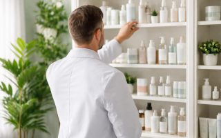 dermatologue-blouse-blanche-produits-soin