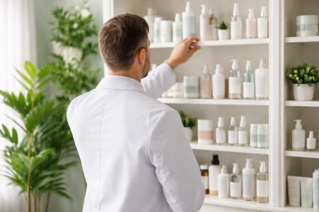 dermatologue-blouse-blanche-produits-soin