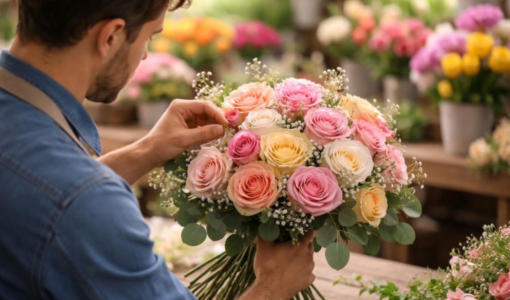fleuriste-bouquet-roses-etals-couleurs