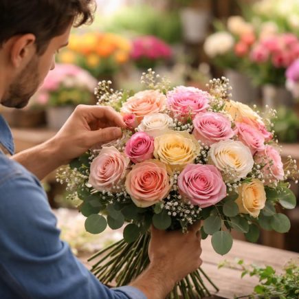 fleuriste-bouquet-roses-etals-couleurs