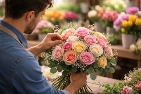 fleuriste-bouquet-roses-etals-couleurs