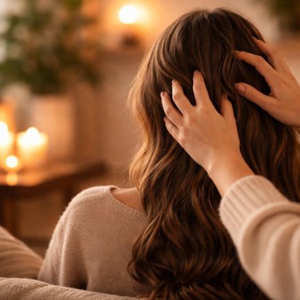 personne-massage-cheveux-salon-бougies-plantes
