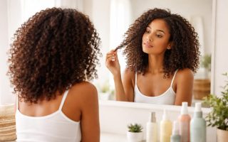 femme-cheveux-boucles-miroir-salle-bain